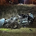 Uşak'ta otomobil şarampole devrildi: 2 ölü 1 yaralı