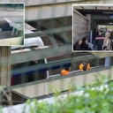 İzmir'de metro raydan çıktı: Vatandaşlar apar topar tahliye edildi