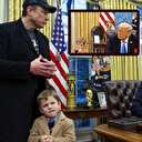 Elon Musk'ın Oval Ofis toplantısına oğluyla katılması gündeme oturdu: Trump'ı burnunu karıştırarak dinledi