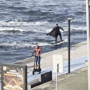 İstanbul Boğazı'nda renkli görüntüler: Batman ve Örümcek Adam aynı karede