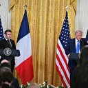 Droits de douane: Macron "espère avoir convaincu" Trump d'épargner l'UE