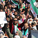 Lazkiye'de Suriye ordusuna destek protestosu