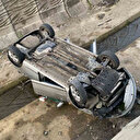 Pendik'te korkutan kaza: Otomobil dereye uçtu yaralılar var