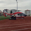 Ambulans helikopter 77 yaşındaki hasta için havalandı