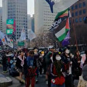 Güney Kore'de halk Gazze için sokaklara döküldü