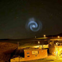 Gökyüzündeki gizemli spiral: Siirt'te görüldü