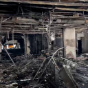 Uludağ'da yanan otelin içi böyle görüntülendi