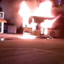 Büyükçekmece'de İETT otobüsü alev alev yandı