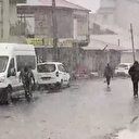 Bingöl’e Nisan ayında lapa lapa kar yağdı