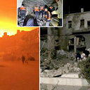 Eli kanlı İsrail ordusu Gazze'deki El-Ehli Baptist Hastanesi'ne hava saldırısı düzenledi