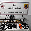 Mersin'de kaçak kazı yapan 4 şüpheli yakalandı