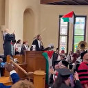 Harvard mezuniyetinde Filistin'e destek