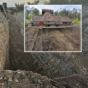 İş makinesiyle define aradılar: 2 şüpheli suçüstü yakalandı