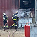 Geri dönüşüm tesisinde yangın