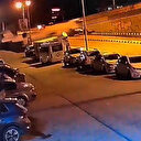 Hatay'da freni arızalanan su tankeri duvara çarptı