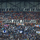 L1: Les supporters de l'OM rendent hommage au pape François au Vélodrome