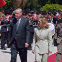 Cumhurbaşkanı Erdoğan Roma'da resmi törenle karşılandı