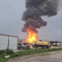 Bursa'da geri dönüşüm tesisinde yangın