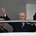 Devlet Bahçeli MHP Genel Merkezi'nde partilileri selamladı