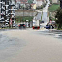 Tekirdağ'da sağanak yağış sonrası caddeler göle döndü