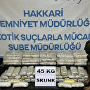 Hakkari'de uyuşturucu tacirlerine darbe