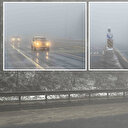 Bolu Dağı'nda kar yağışı ve sis etkili oluyor: Görüş mesafesi 30 metre