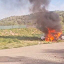 Ankara haberleri: Boş arazide araç yangını