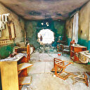 Sirkeci’de bir ev yıkıntısı