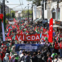 On binlerce İstanbullu Gazze için sokaklarda