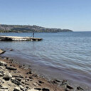 Tekirdağ'da kuvvetli rüzgar sonrası sahil kırmızı yosunlarla kaplandı