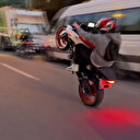 Eyüpsultan'da bir sürücü motosikletle trafikte yaptığı akrobatik hareketlere ceza yağdı