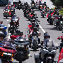 Motosiklet tutkunları "19 Mayıs" için Ankara'da tur attı