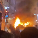 Şampiyonluk kutlamaları sırasında yangın: Havai fişek otomobilin içinde patladı