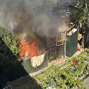 Sarıyer'de ahşap binada çıkan yangın söndürüldü