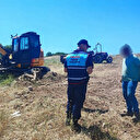 Aydın'da hazine arazisinde yapılan kaçak kazıya baskın: Dört şüpheli gözaltında