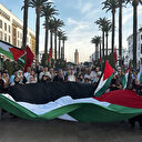 Fas'ta binlerce kişi Filistin için yürüdü