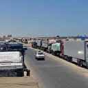 İnsani yardım TIR’ları Gazze’ye girmek için bekliyor