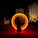 Zerzevan Kalesi'nde ışıkla boyama gecesi: Tarih ve gökyüzü aynı karede buluştu