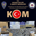 Kocaeli'de durdurulan minibüsten 35 bin paket kaçak sigara çıktı