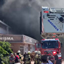 İzmir'de sandalye fabrikasında yangın