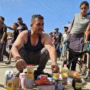 Gazze'deki yardım dağıtım noktasında izdiham oluştu