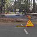 Sarıyer'de yol çöktü: Trafiğe kapanan yolda çalışmalar sürüyor