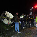 Samsunda minibüs şarampole yuvarlandı: Bir kişi öldü 4 kişi yaralandı