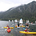 Burdur'da düzenlenen DoğaFest, yürüyüş ve su sporlarıyla başladı