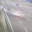 Otomobilin takla attığı kaza kamerada: Çocuk arabadan fırladı