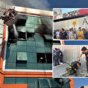 İş merkezindeki imalathanede çıkan yangın güçlükle söndürüldü