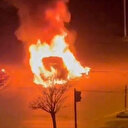 Ankara’da otomobil alevlere teslim oldu