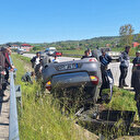 Taktıkları emniyet kemeri kaza yapan çifti hayata bağladı