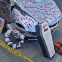 İsrail'in vahşice katlettiği Hind Receb'in içinde olduğu aracın replikası İngiltere'de sergi için yeniden yapıldı