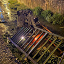 Beykoz'da dere yatağına düşen otomobildeki 1 kişi yaralandı